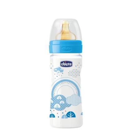Biberão Well-Being Fluxo Médio 250 ml azul latex