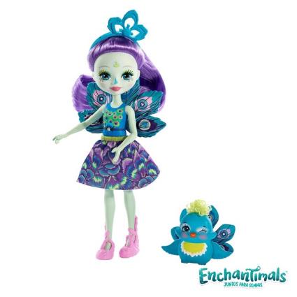 Enchantimals Boneca Patter Peacock e Flap