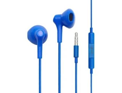 Auriculares 3,5 mm  Bora Stereo Con Micro Negro