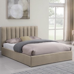 Cama de Casal Elevatória AUSSIE Bege L160 x P200 cm