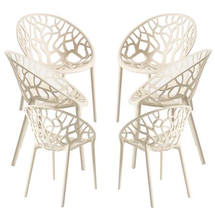 Presentes Miguel - Pack 6 Cadeiras Nido - Beige