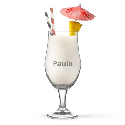 Copo de coquetel personalizado - Pina Colada - 6 unid.