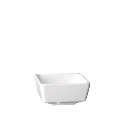 Taça Melamina Float Quadrada Branca