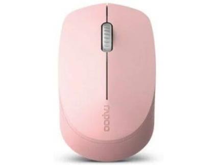 Rato RAPOO M100 Silent (Bluetooth - Casual - 1000 dpi - Rosa)