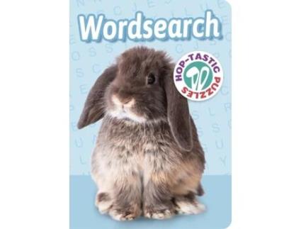 Livro hop-tastic puzzles wordsearch de eric saunders (inglês)