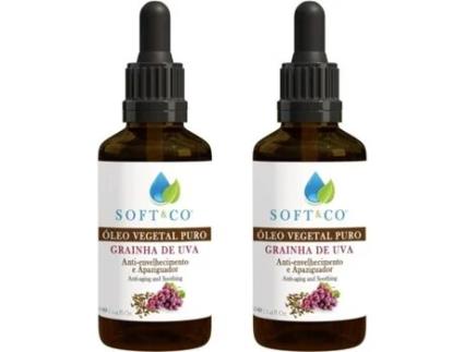 Pack de 2 Óleos SOFT&CO Puro de Grainha de Uva (50 ml)