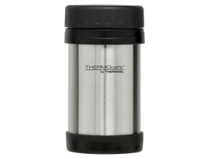 Caixa Para Alimentos THERMOCAFE BY THERMOS Isolada De 0,5L De Aço Inoxidável