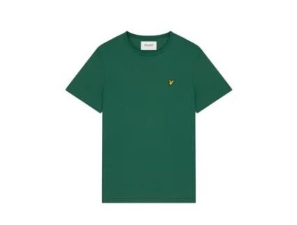T-shirt para Homem LYLE & SCOTT (S - Algodão - Verde)
