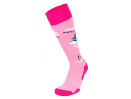 Meias para Menina de Ski RYWAN (27/30 - Rosa)