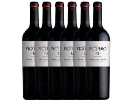 Vinho FIGUERO Figuero 12 Meses Tempranillo Ribera Del Duero Crianza (0.37 L - 6 unidades)
