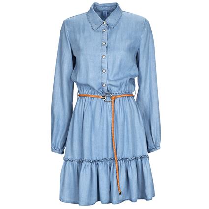 Liu Jo  Vestidos curtos TENCEL  Azul Disponível em tamanho para senhora. IT 40,IT 42,IT 44,IT 46.Mulher > Roupas > Vestidos