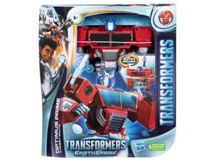 Transformáveis TRANSFORMERS Toys Earthspark Spin Changer Optimus Prime e Robby Malto (Idade Mínima Recomendada: 6 anos)