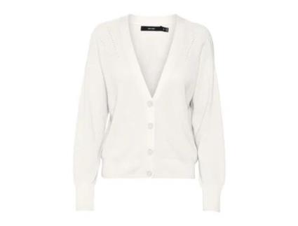 Cardigans de Mulher VERO MODA (L - Branco)