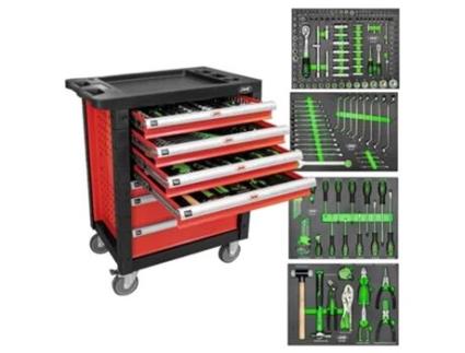 Carro De 7 Gavetas -  Vermelho