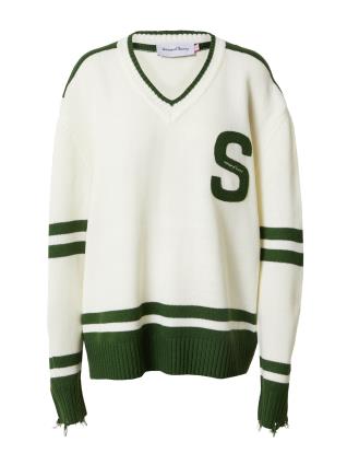 House of Sunny Pullover 'THE ICE BREAKER'  verde / branco