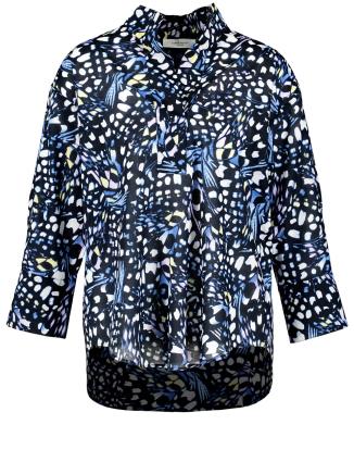 GERRY WEBER Blusa  azul / azul noturno / amarelo / branco