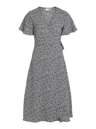 VILA Vestido  amarelo / cáqui / lavanda / preto