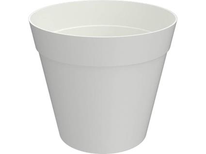 Vaso De Plástico Garden Star Branco Ø25cm