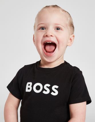 BOSS T-Shirt Large Logo para Bebé - Preto, Preto