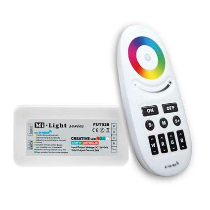 Controlador sincronizado rgbw-rf + comando