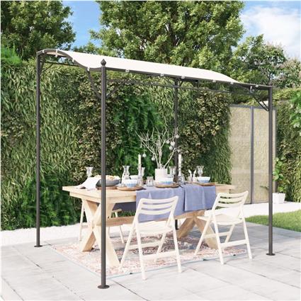 vidaXL Toldo 2x2,3 m 180 g/m² tecido e aço cor creme