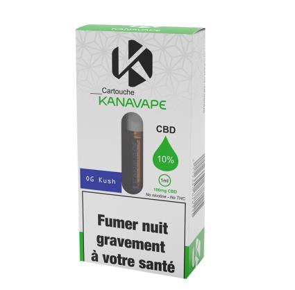 OG Kush Cartucho 10% CBD, 1 ml, 100 mg - Kanavape