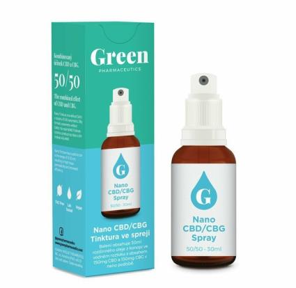 Nano CBG/CBD Spray 300 mg, 30 ml - Green Pharmaceutics