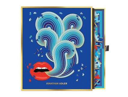 Livro jonathan adler 750 piece lips shaped puzzle de by artist jonathan adler , created by galison (inglês)