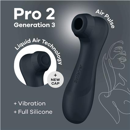 ESTIMULADOR PRO 2 GEN 3 SATISFYER PRETO