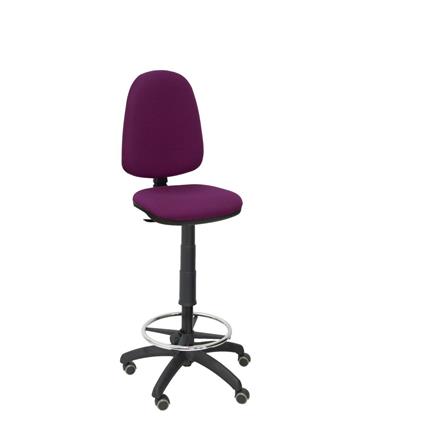 Taburete de Oficina Ayna bali morado ruedas de parqué