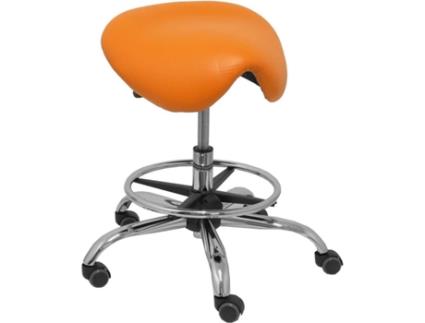 Taburete clinico Alatoz similpiel naranja