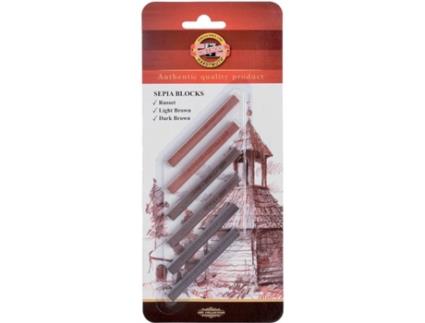 Barra de Sépia, 3 Tons de Castanho