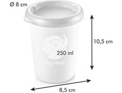 Organizadores de Alimentos  Papu Papi 250 ml Rosa (2 und)