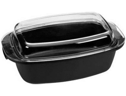 Assadeira c/ tampa  Premium (39 x 22 cm)