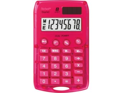 Calculadora Básica  Starlet PK Rosa (8 dígitos)