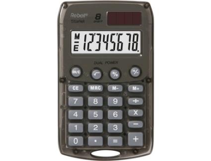 Calculadora Básica  Starlet BK Cinzento (8 dígitos)