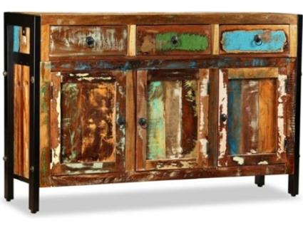 Aparador  Madeira reciclada maciça (120x35x76 cm)