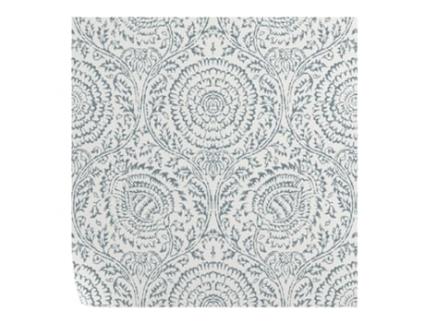 Papel de Parede Vintage WALLPAPERS4BEGINNERS Floral e Elegante Damasco Azul e Branco (250x200cm - Azul)