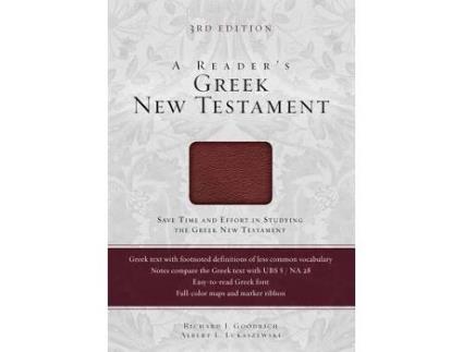 Livro a reader's greek new testament de richard j. goodrich,albert l. lukaszewski (inglês)