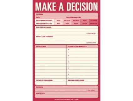 Livro knock knock pads: make a decision pad de knock knock (inglês)