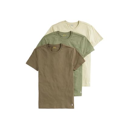 Polo Ralph Lauren Lote de 3 t-shirts com gola redonda