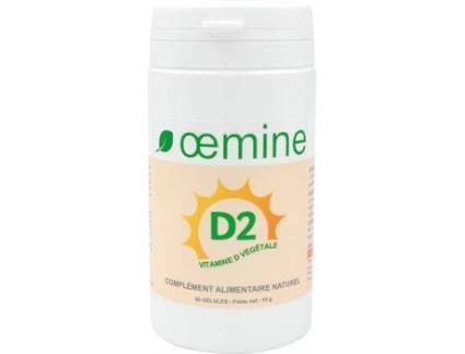 Suplemento Alimentar OEMINE D: Vitamina D De Levedura Vegetal Titulada Para (60 cápsulas)