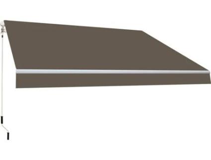 Toldo Manual Completo SMARTSUN Lona de Poliéster (Taupe - 4x2,5m)