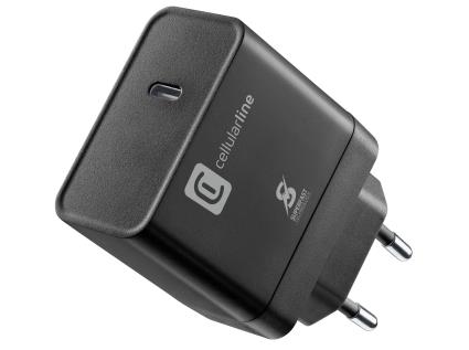 Carregador Casa Cellularline 45w P/samsung Preto Usb-type C