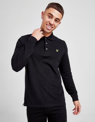 Lyle & Scott Pólo Long Sleeve Core - Preto, Preto