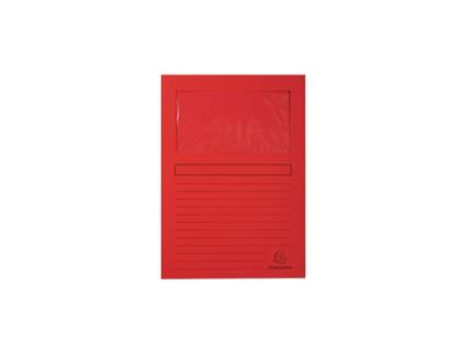 Subpasta EXACOMPTA Forever Vermelho Janela Transparente A4 100 Unidades
