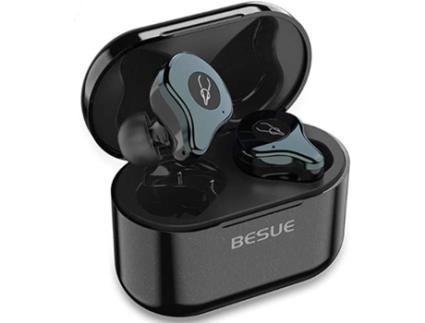 Auriculares Bluetooth True Wireless CHRONUS E12 810-XW6 (In Ear - Microfone - Noise Cancelling  - Preto)