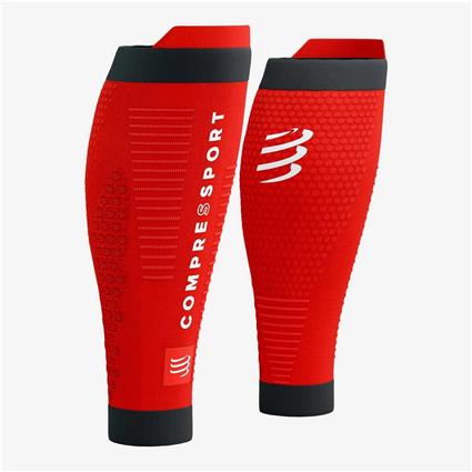 Compressport R2 3.0 - Vermelho - Perneira Running Unissexo tamanho XL