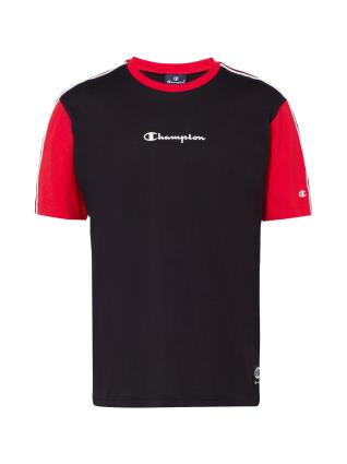 Champion Authentic Athletic Apparel Camisa funcionais  cinzento claro / vermelho / preto / branco