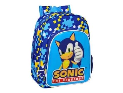 Mochila Speed Sonic The Hedgehog 34cm adaptável